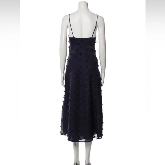 Maison De Papillon Navy Blue Textured Mini Dress - Picture 3 of 7